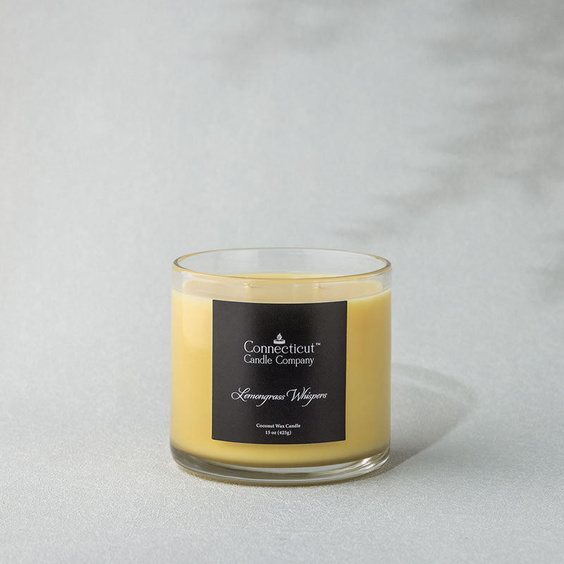 Lemongrass Whispers Signature Candle, 15oz.
